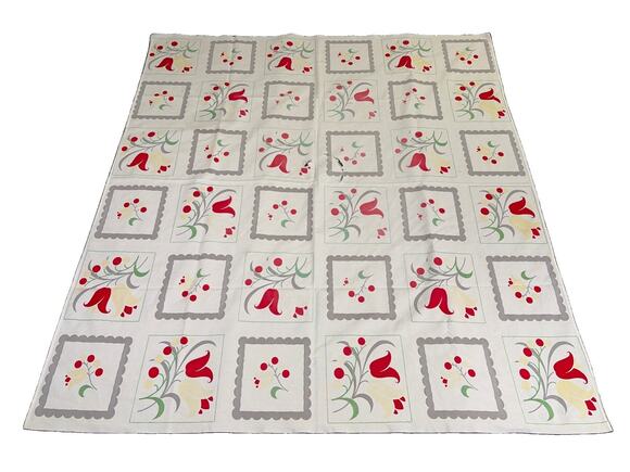 Unbranded Other - Vintage MCM Retro Tablecloth Outdoor Backyard Party Floral 54"x48"